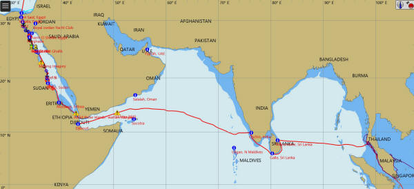 Rough Plan for Crossing the Indian Ocean